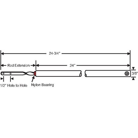 Strybuc 24in Spiral Bal. Red Bearing 74-S24R